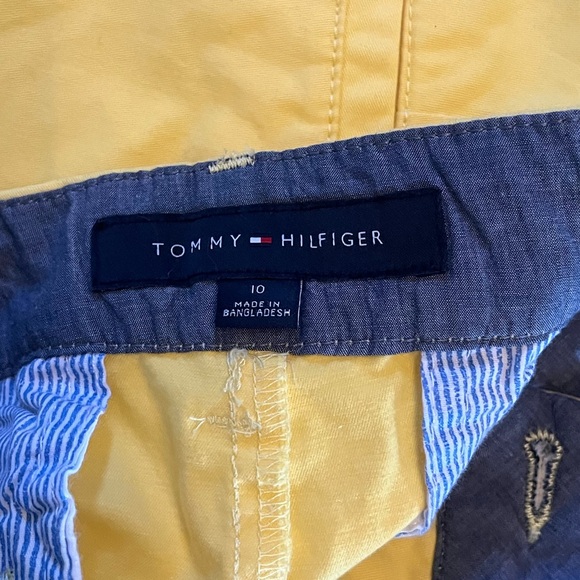 Tommy Hilfiger Yellow Hollywood Bermuda Shorts SZ 10 - Picture 13 of 14